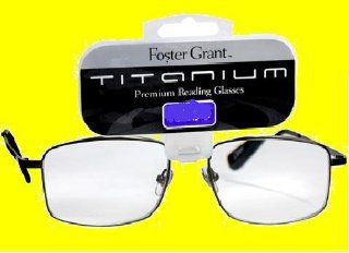1.00 Designed for Men Foster Grant Titanium R Premium Reading Glasses Health & Personal Care