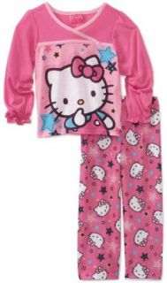 Hello Kitty Girls Stars Pajama Set, Multi, 4: Clothing