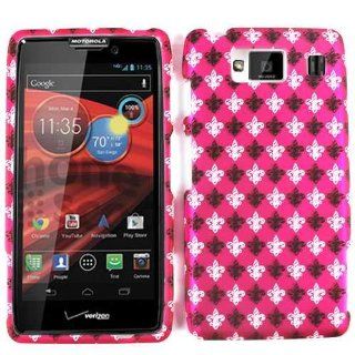 Motorola Droid RAZR MAXX HD XT926 Saints Fleur De Lis Pink Case Cover Snap On: Cell Phones & Accessories