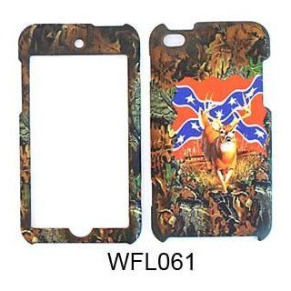 Apple IPod ITouch 4 Camo Deer Rebel Flag Case Cover Protector New Snap On Skin: Cell Phones & Accessories