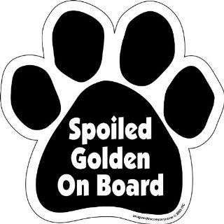 Imagine This Paw Car Magnet, Spoiled Golden on Board, 5 1/2 Inch by 5 1/2 Inch : Pet Memorial Products : Pet Supplies
