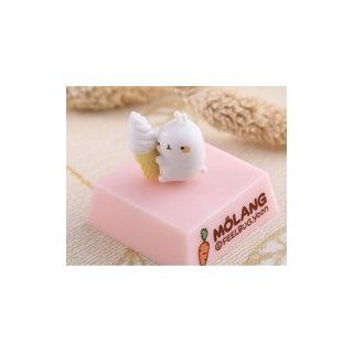 USAMZ909 Cute Rabbit Take Icecream Style Earphone Bow Dust Plug Headset Cover Stopper Cap for Apple iPhone: Cell Phones & Accessories