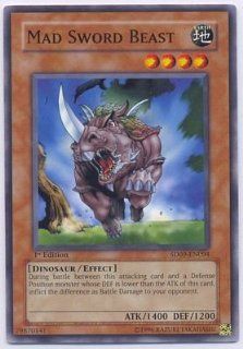YuGiOh Dinosaur's Rage Structure Deck Mad Sword Beast SD09 EN004 Common [Toy]: Toys & Games