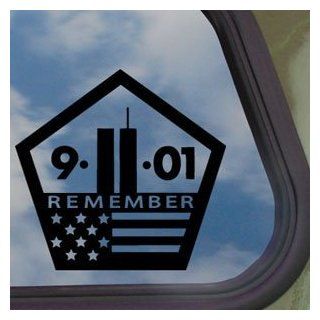 WORLD TRADE CENTER 911 MEMORIAL 5.5" (color BLACK) Vinyl Decal Window Sticker for Cars, Trucks, Windows, Walls, Laptops, and other stuff. 