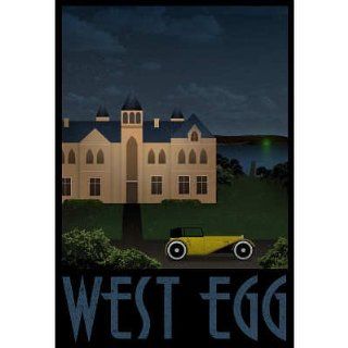 (13x19) West Egg Retro Travel Poster   Prints