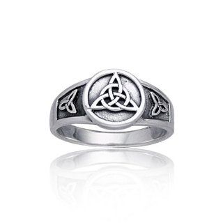 Bling Jewelry Sterling Silver Triquetra Celtic Knot Ring: Jewelry