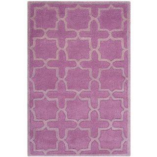 Safavieh CHT937D Chatham Collection Wool Area Rug, 8 Feet by 10 Feet, Pink  