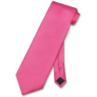 Vesuvio Napoli NeckTie Solid HOT PINK FUCHSIA Color Men's Neck Tie at  Mens Clothing store