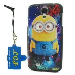 DD(TM) Style09 Cartoon Despicable Me 2 Minions Henchmen Hard Plastic Case Back Shell Protective Cover for Samsung Galaxy S4 SIV i9500 with 3 in 1 Anti dust Plug/LCD Cleaning Cloth/Cable Tie: Cell Phones & Accessories