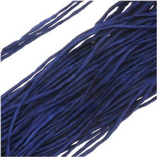 Silk Fabric String 2mm "Royal Blue" 42 Inch Strand (1)