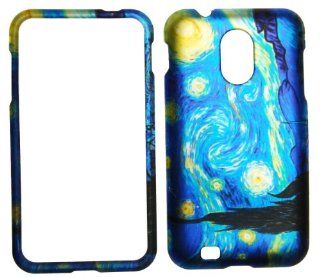 IMAGITOUCH(TM) 2 Item Combo For SAMSUNG Epic Touch 4G D710 Galaxy S2 (Sprint) Hard Case Cover Van Gogh's Starry Night Arts Painting (Pry Tool, Phone Cover): Cell Phones & Accessories