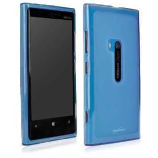 BoxWave Arctic Frost Nokia Lumia 920 Crystal Slip   Colorful Slim Fit Frosted TPU Gel Skin Case for Durable Anti Slip Protection   Nokia Lumia 920 Cases and Covers (Azure Blue): Cell Phones & Accessories