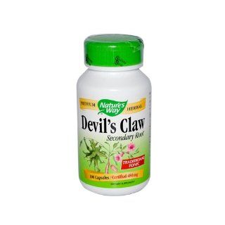 Natures Way 480 Mg Devils Claw Capsules   100 per pack: Health & Personal Care
