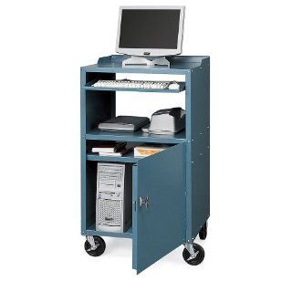 RELIUS SOLUTIONS Mobile Computer Stand   27x24x49 1/4"   Gray: Science Lab Desks: Industrial & Scientific