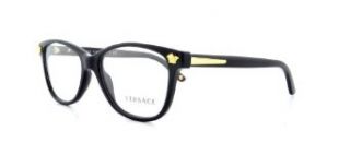 VERSACE Eyeglasses VE 3153 945 Shiny Black 53MM Clothing
