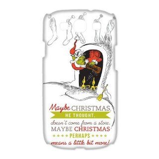 Dr. Seuss How "The Grinch" Stole Christmas movie quotes Samsung Galaxy S3 I9300 Case   Merry Christmas theme design Hard Durable Back Case Cover: Cell Phones & Accessories