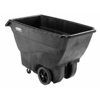 Rubbermaid Commercial Executive Series 1867539 HDPE Box Cart with Steering Wheel, Quiet Casters 600 lbs Load Capacity, 38" Height, 64 1/2" Length x 30 1/4" Width: Service Carts: Industrial & Scientific