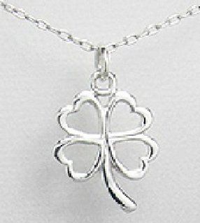 .925 Sterling Silver Medium Size ShamrockIreland Clover 4 Leaf Lucky Charm Luck symbol Irish Width: 1.5 mm. Height: 2.6 mm. Pendant: Dangle Earrings: Jewelry