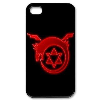 KroomCase Manga Series Fullmetal Alchemist Logo Black Iphone 4 4s Case, Fullmetal Alchemist Iphone 4 Case Military: Cell Phones & Accessories