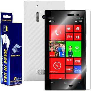ArmorSuit MilitaryShield   Nokia Lumia 928 Screen Protector + White Carbon Fiber Full Body Skin Protector / Front Anti Bubble Ultra HD   Extreme Clarity & Touch Responsive Shield with Lifetime Free Replacements   Retail Packaging: Cell Phones & Acc