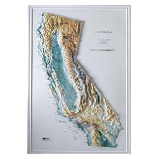 Hubbard Scientific Raised Relief Map 951 California State Map: USGS, Hubbard Scientific: 0795721107922: Books