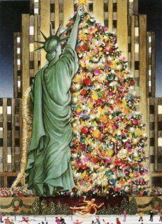Lady Liberty   Liberty Tree Boxed Holiday Cards : Greeting Cards : Office Products