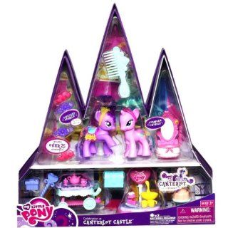 My Little Pony Exclusive Playset Celebration at Canterlot Castle Includes Twilight Sparkle Starbeam Twilight: Toys & Games