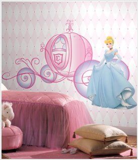 Disney Princess Cinderella & Carriage Giant Wall Decals   Other Products  