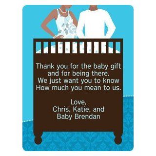 African American Couples Baby Shower Party Favor Labels : All Purpose Labels : Office Products