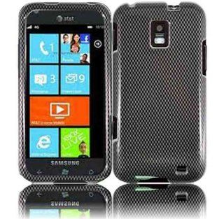 Gray Black Carbon Fiber Pattern Hard Cover Case for Samsung Focus S SGH I937: Cell Phones & Accessories