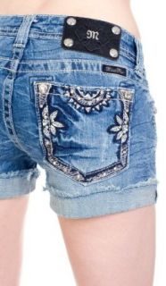 Miss Me floral framed shorts