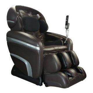 Osaki OS 7200CR B Deluxe 2 Stage Zero Gravity Massage Chair, Brown, 10 Auto Massage Programs, 48 Air Bags, Full Computer Body Scan Technology, Large LCD Screen Display, Foot Rollers,  Player Connection with Vibration, 3D Massage Technology, Accupoint Te