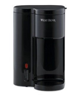 West Bend 56202 Single Cup Coffee and Water Dispenser, Black: Single Serve Brewing Machines: Kitchen & Dining