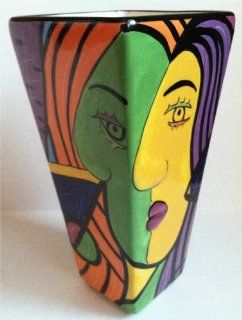 Muzeum Designer Modern Art Handpainted Decorative Vase by Prosperity Tree   Ceramic Vase