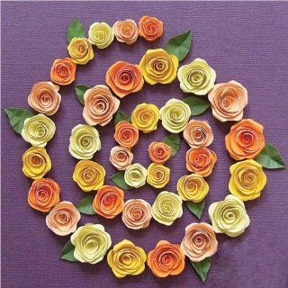 Quilled Creations Spiral Roses Quilling Kit, Orange/Peach/Yellow