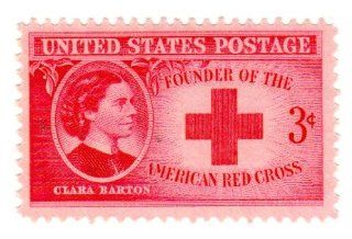 Postage Stamps United States. One Single 3 Cents Rose Pink, Clara Barton, Founder of the American Red Cross (1882), Stamp Dated 1948, Scott #967.: Everything Else
