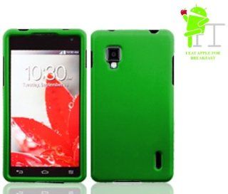 Bundle Accessory for Sprint LG Optimus G LS970 4G LTE (NOT for AT&T)   Green Rubberized Hard Case Protective Snap On Cover + MyDroid Transparent/Clear Decal Cell Phones & Accessories