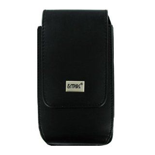EMPIRE Motorola DROID RAZR / HTC Rezound / Samsung Galaxy S II Skyrocket Black Leather Case Pouch [EMPIRE Packaging]: Cell Phones & Accessories