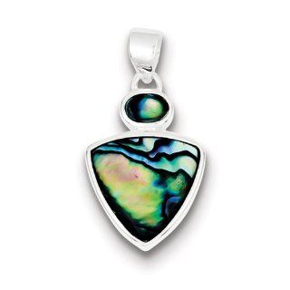 Sterling Silver Abalone Shell Pendant, Best Quality Free Gift Box Satisfaction Guaranteed: Pendant Necklaces: Jewelry
