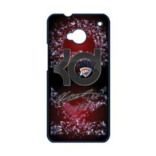 NBA Oklahoma City Thunder superstar Kevin Durant logo black plastic Case for HTC ONE M7 cover: Computers & Accessories