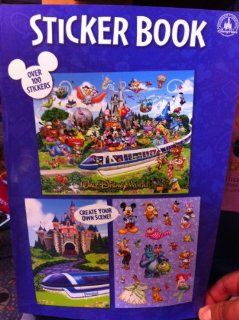 Disney Parks Sticker Book Create Your Own Scenes Over 100 Stickers NEW 