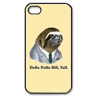 Dolla Dolla Bill Sloth Personalized Iphone 4/4s Cover: Cell Phones & Accessories