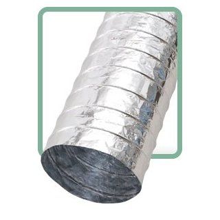 FLEX VENT Non Insulated FLEXIBLE AIR DUCT CONNECTOR for A/C Systems (10" Diameter x 25 Feet) PACK OF 2   Weatherproofing Pipe Coverings  