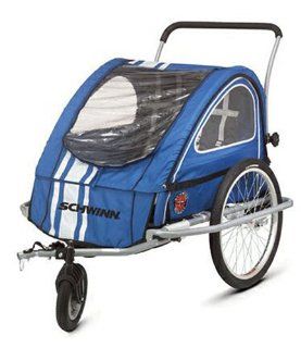 Schwinn Mark II Bike Trailer and Stroller Combination : Child Carrier Bike Trailers : Sports & Outdoors