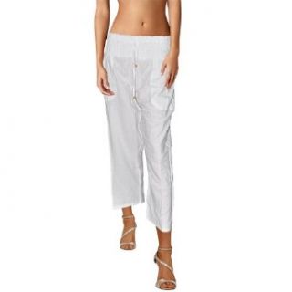 White Cotton Pajama Bottom: Clothing