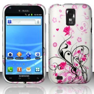 Samsung Hercules T989 Galaxy S2 Case (T Mobile) Lovely Flowers Hard Cover Protector with Free Car Charger + Gift Box By Tech Accessories: Cell Phones & Accessories
