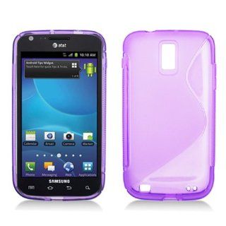 MoboGadget (TM) S Line S Shape Soft TPU Gel Skin Cover Case for Samsung Galaxy S II, Hercules T Mobile (SGH T989) Purple + Lcd Screen Guard + Microfiber Pouch Bag: Everything Else