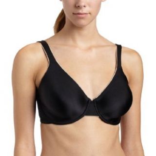 Lilyette Women's Custom Fit Full Figure Tailored Underwire Bra #967, Black With Body Beige, 42DDD at  Womens Clothing store: Bras