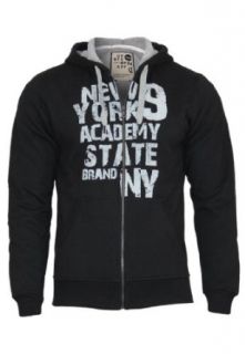 Solid Men's 'Daiki' Hooded Sweatshirt W/zip Medium Black at  Mens Clothing store: Fashion Hoodies