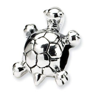 Sterling Silver Reflections Kids Turtle Bead: Bead Charms: Jewelry